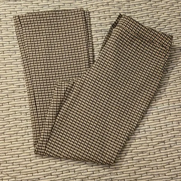 Philosophy brown plaid bootcut trousers - Picture 1 of 8